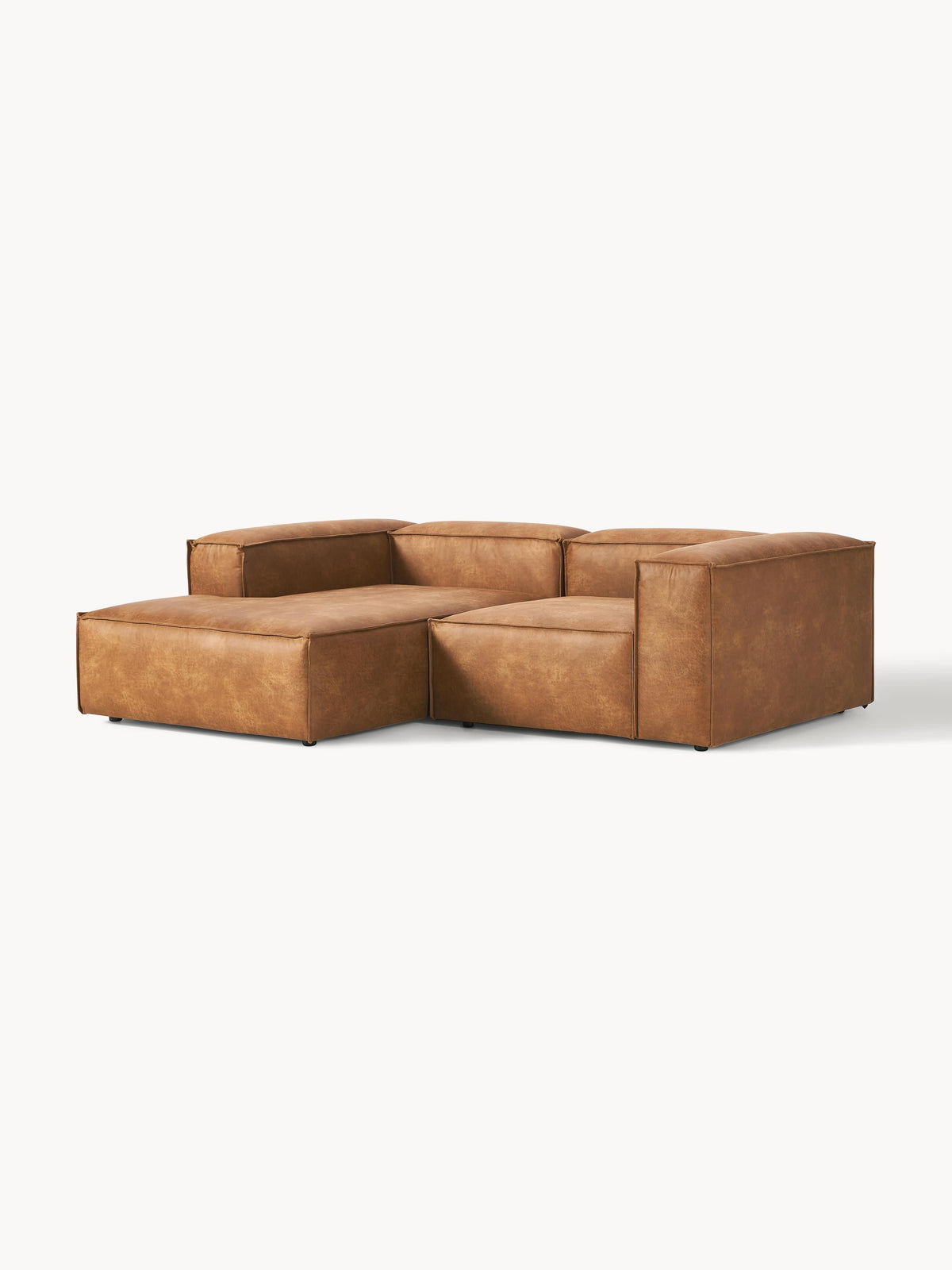 Lenroven Modular Leather Corner Sofa (2-Seater)