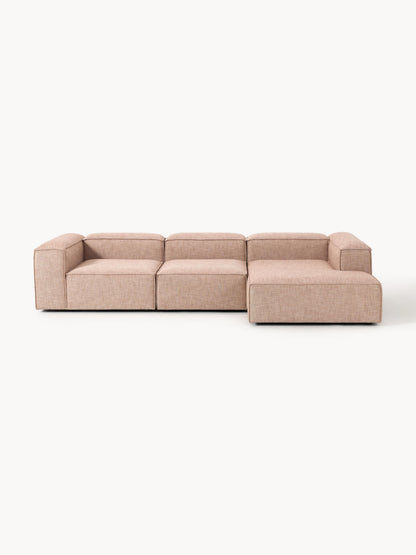 Lenroven Modular Linen Blend Corner Sofa (4-Seater)
