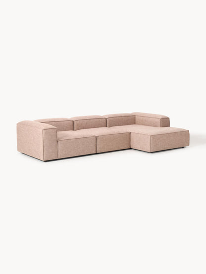 Lenroven Modular Linen Blend Corner Sofa (4-Seater)