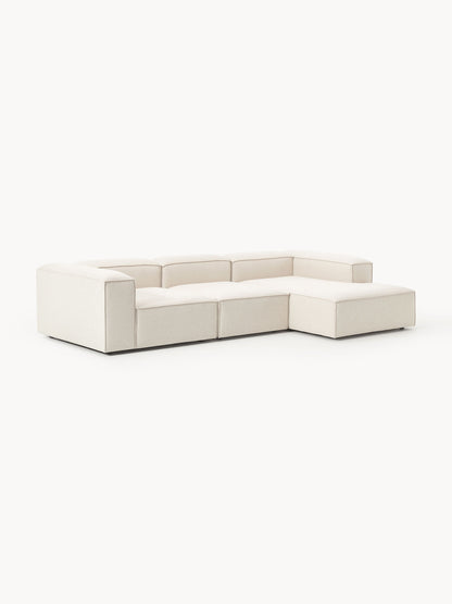 Lenroven Modular Linen Blend Corner Sofa (4-Seater)