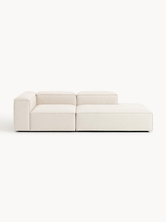 Lenroven Modular Linen Blend Ottoman