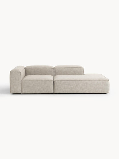 Lenroven Modular Linen Blend Ottoman