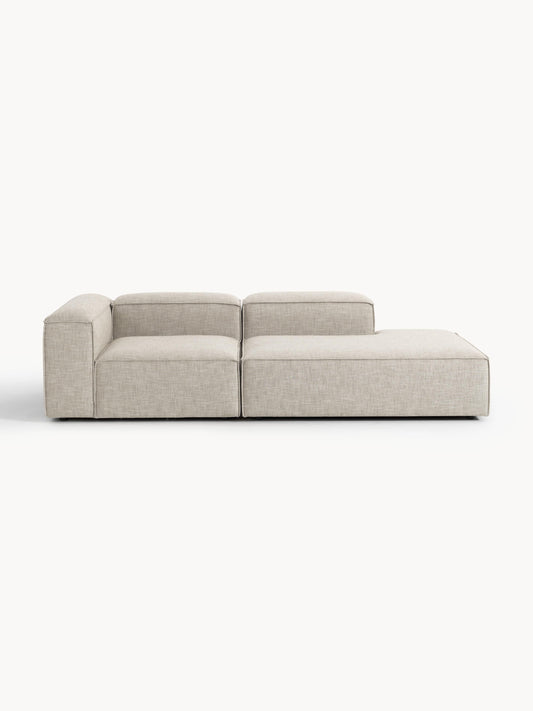 Lenroven Modular Linen Blend Ottoman