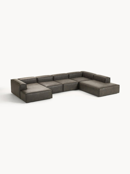 Lenroven Modular XL Leather Sofa