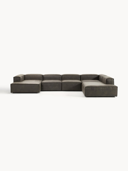 Lenroven Modular XL Leather Sofa