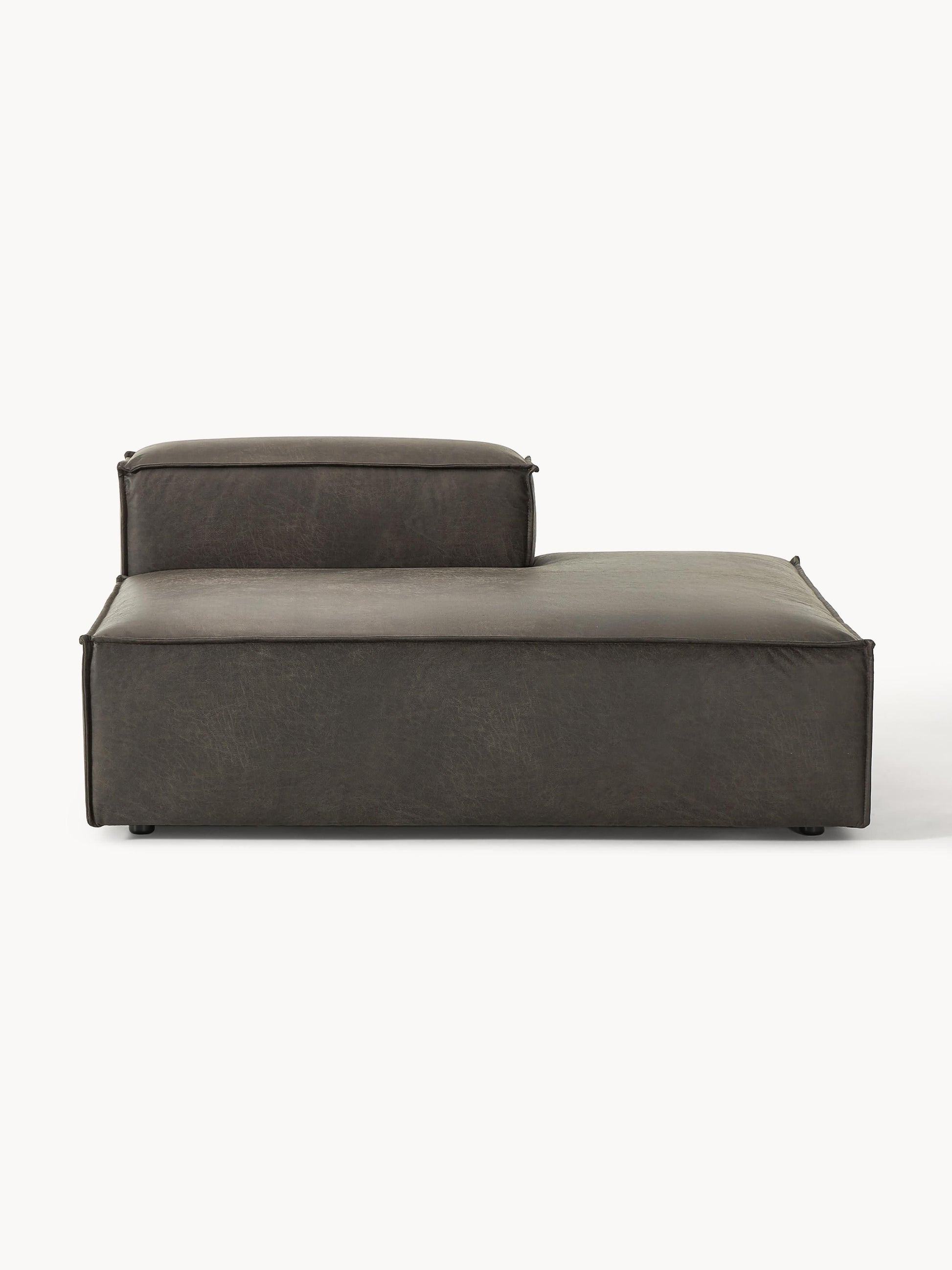 Lenroven Ottoman Module in Leather