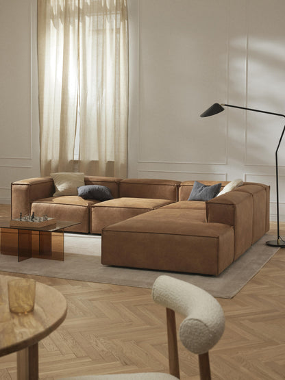 Lenroven Ottoman Module in Leather