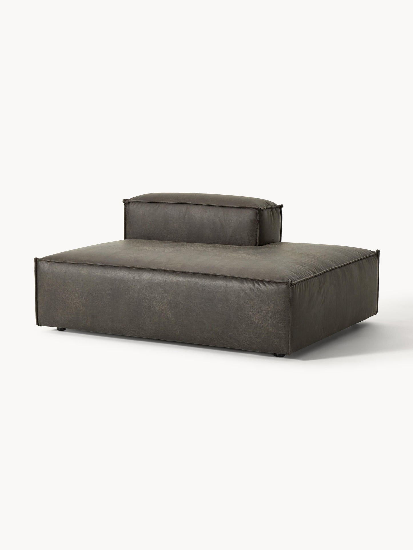 Lenroven Ottoman Module in Leather