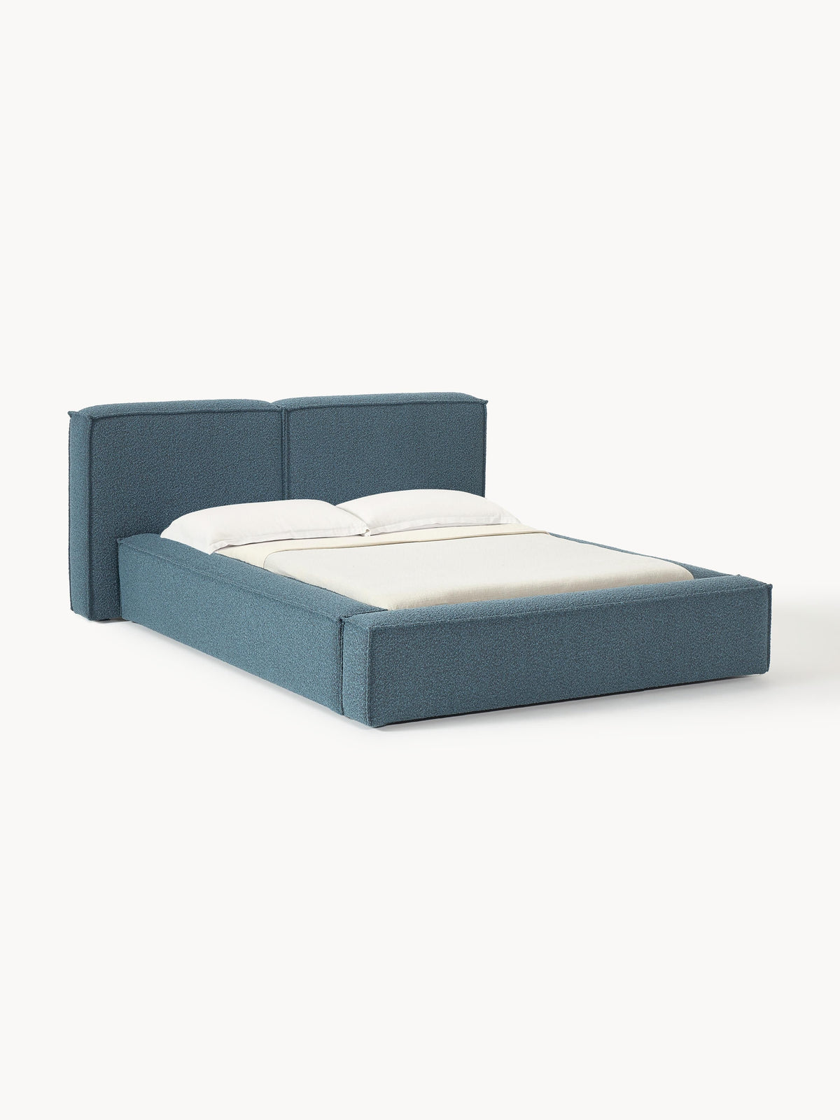 Lenroven Upholstered Bed in Bouclé