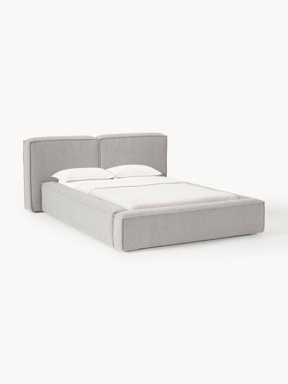 Lenroven Upholstered Bed in Bouclé