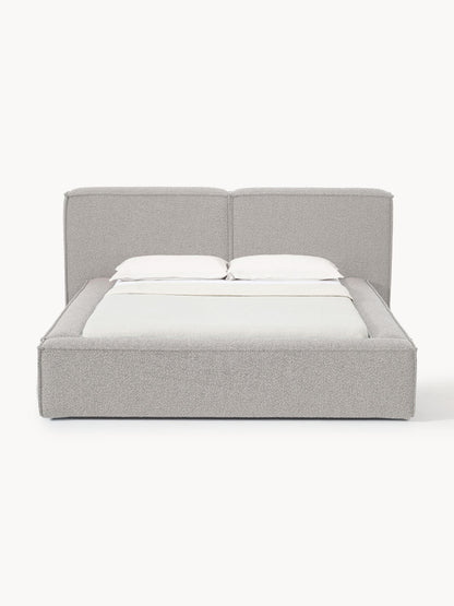 Lenroven Upholstered Bed in Bouclé