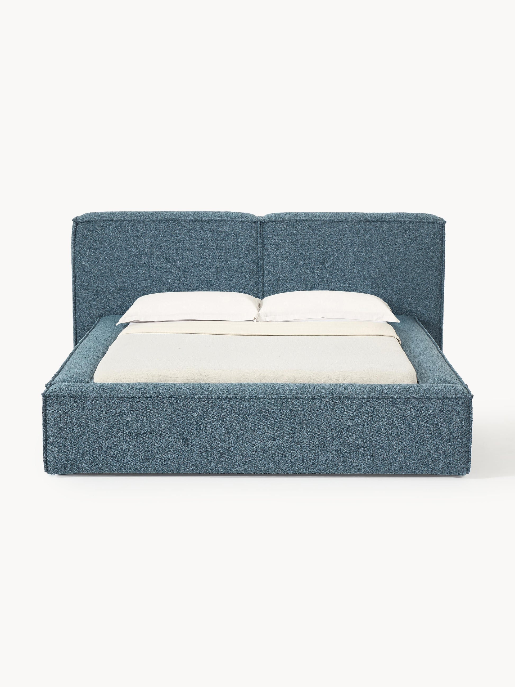 Lenroven Upholstered Bed in Bouclé