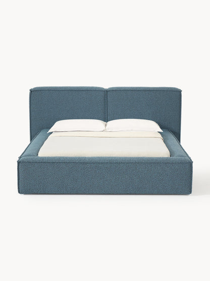 Lenroven Upholstered Bed in Bouclé