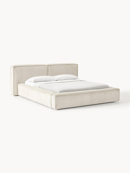 Lenroven Upholstered Storage Bed in Corduroy