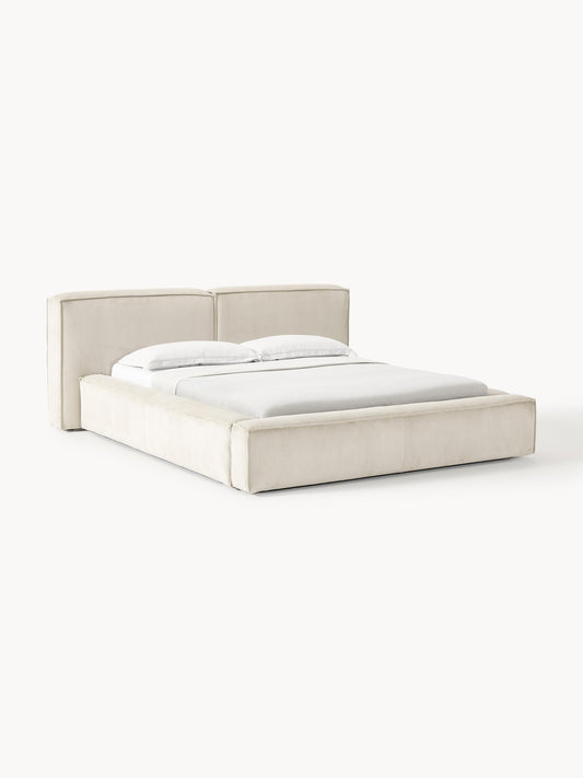 Lenroven Upholstered Storage Bed in Corduroy