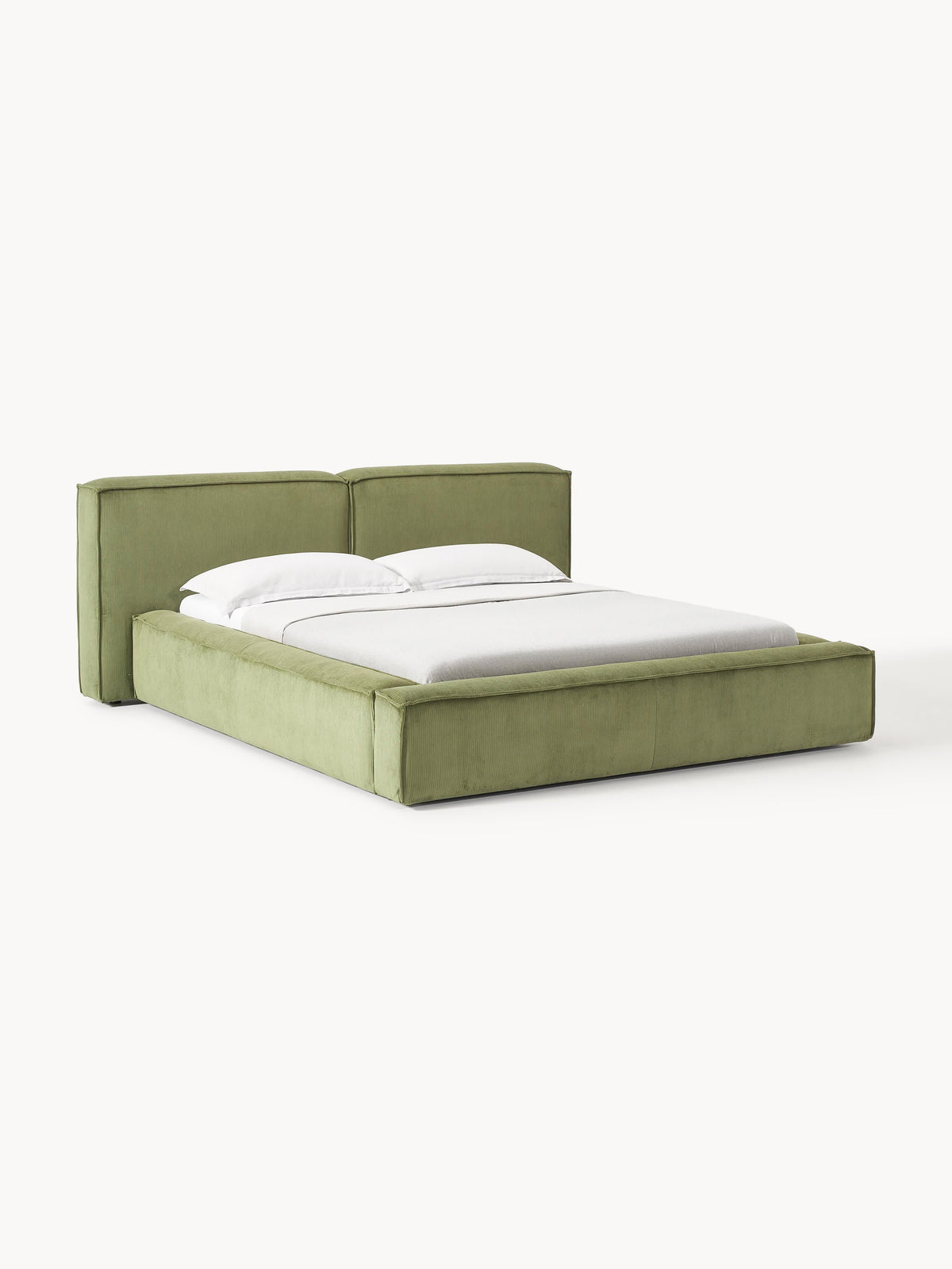 Lenroven Upholstered Storage Bed in Corduroy