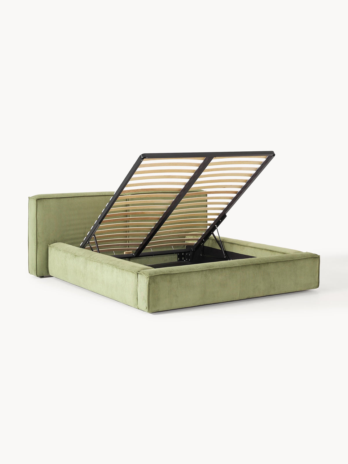Lenroven Upholstered Storage Bed in Corduroy