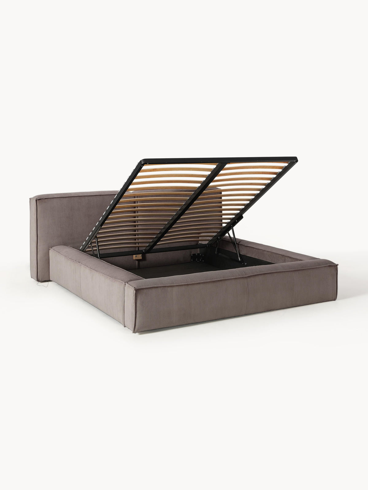 Lenroven Upholstered Storage Bed in Corduroy