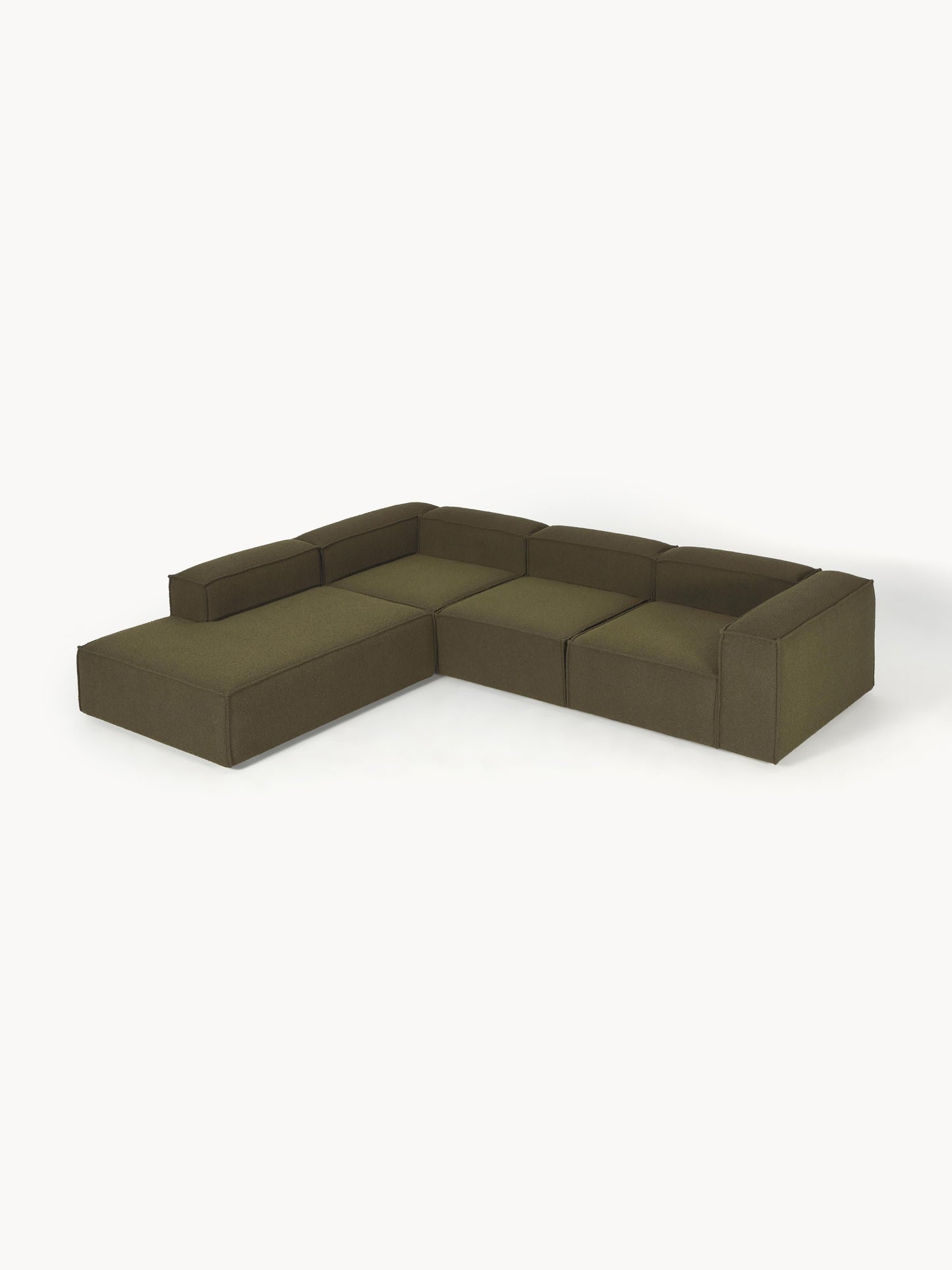 Lenroven XL Modular Bouclé Corner Sofa (4-Seater)