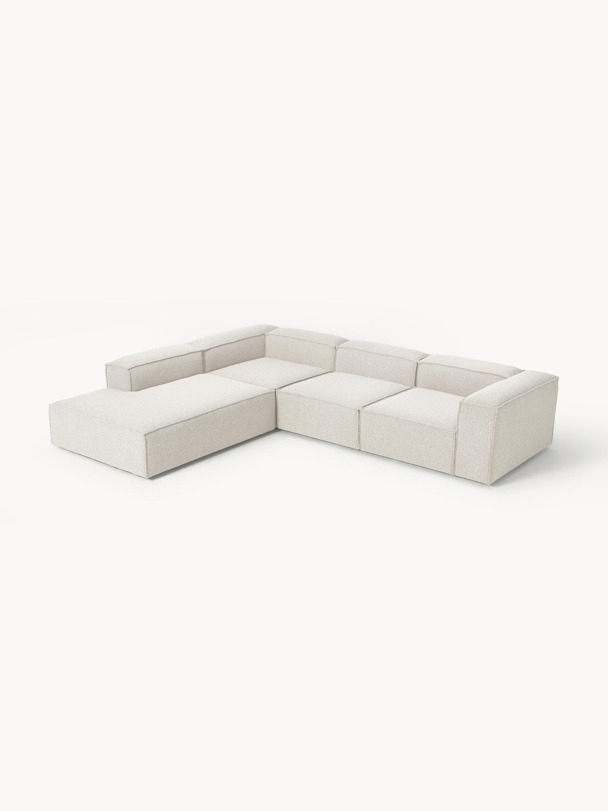 Lenroven XL Modular Bouclé Corner Sofa (4-Seater)