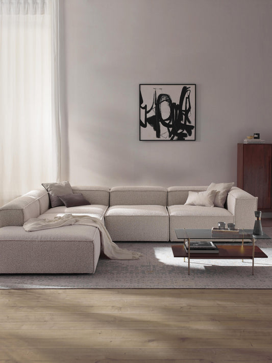 Lenroven XL Modular Bouclé Corner Sofa (4-Seater)
