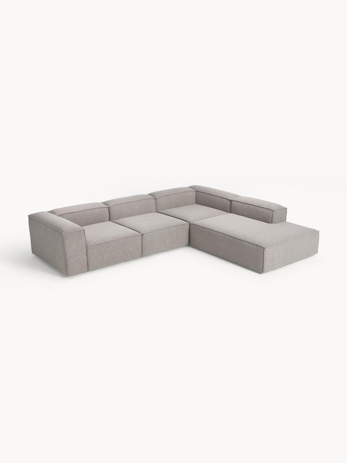 Lenroven XL Modular Bouclé Corner Sofa (4-Seater)