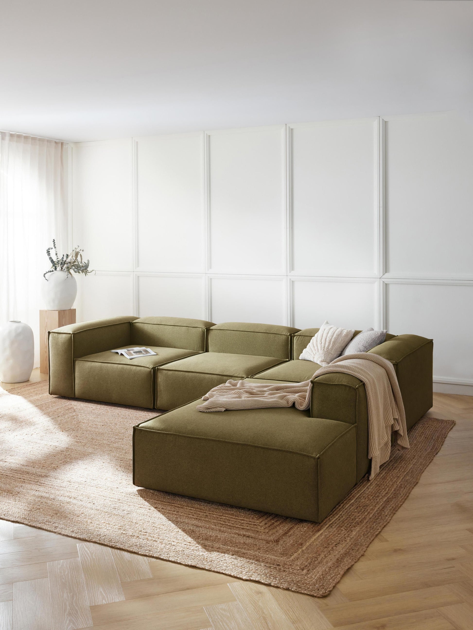Lenroven XL Modular Corner Sofa, 4-Seater