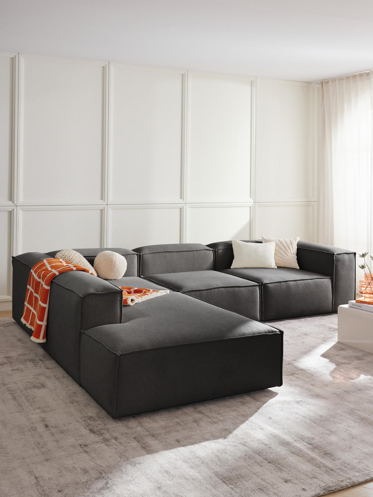 Lenroven XL Modular Corner Sofa, 4-Seater