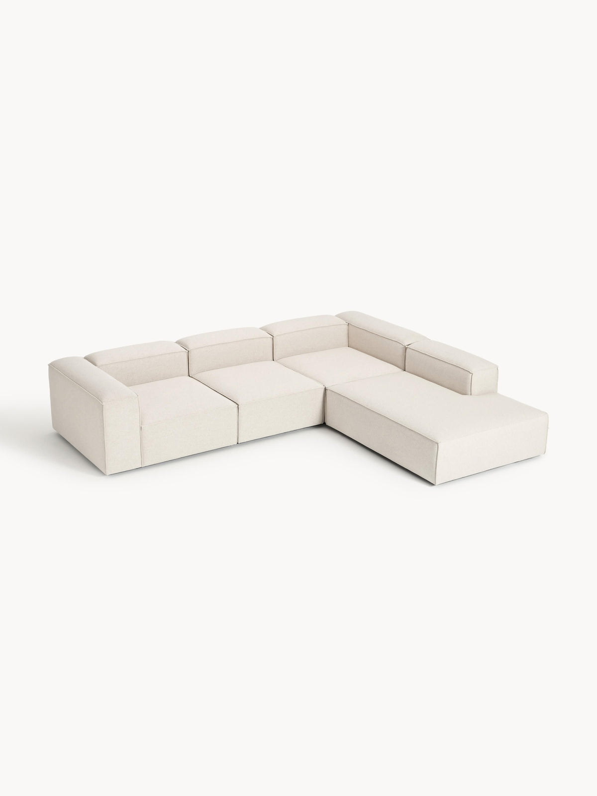 Lenroven XL Modular Corner Sofa in Linen Blend (4-Seater)
