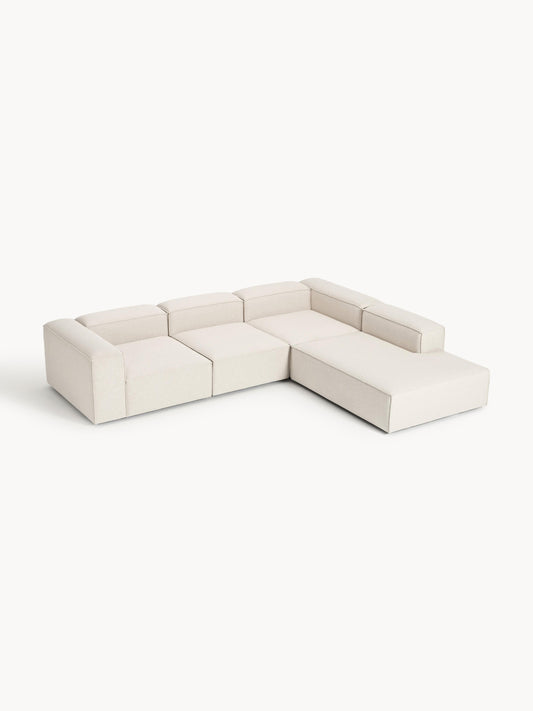 Lenroven XL Modular Corner Sofa in Linen Blend (4-Seater)