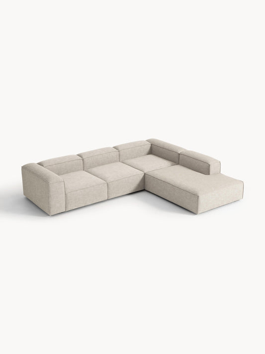 Lenroven XL Modular Corner Sofa in Linen Blend (4-Seater)