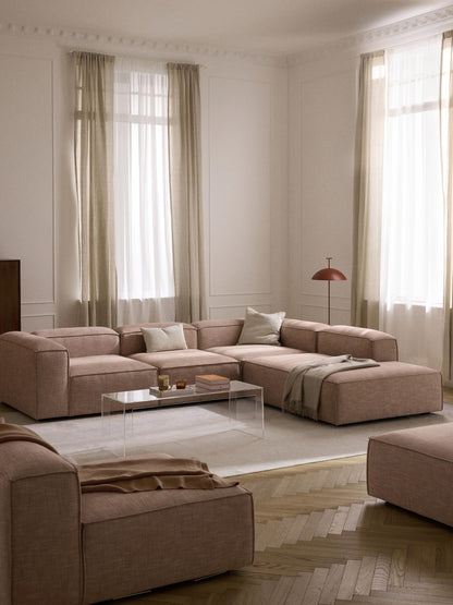 Lenroven XL Modular Corner Sofa in Linen Blend (4-Seater)