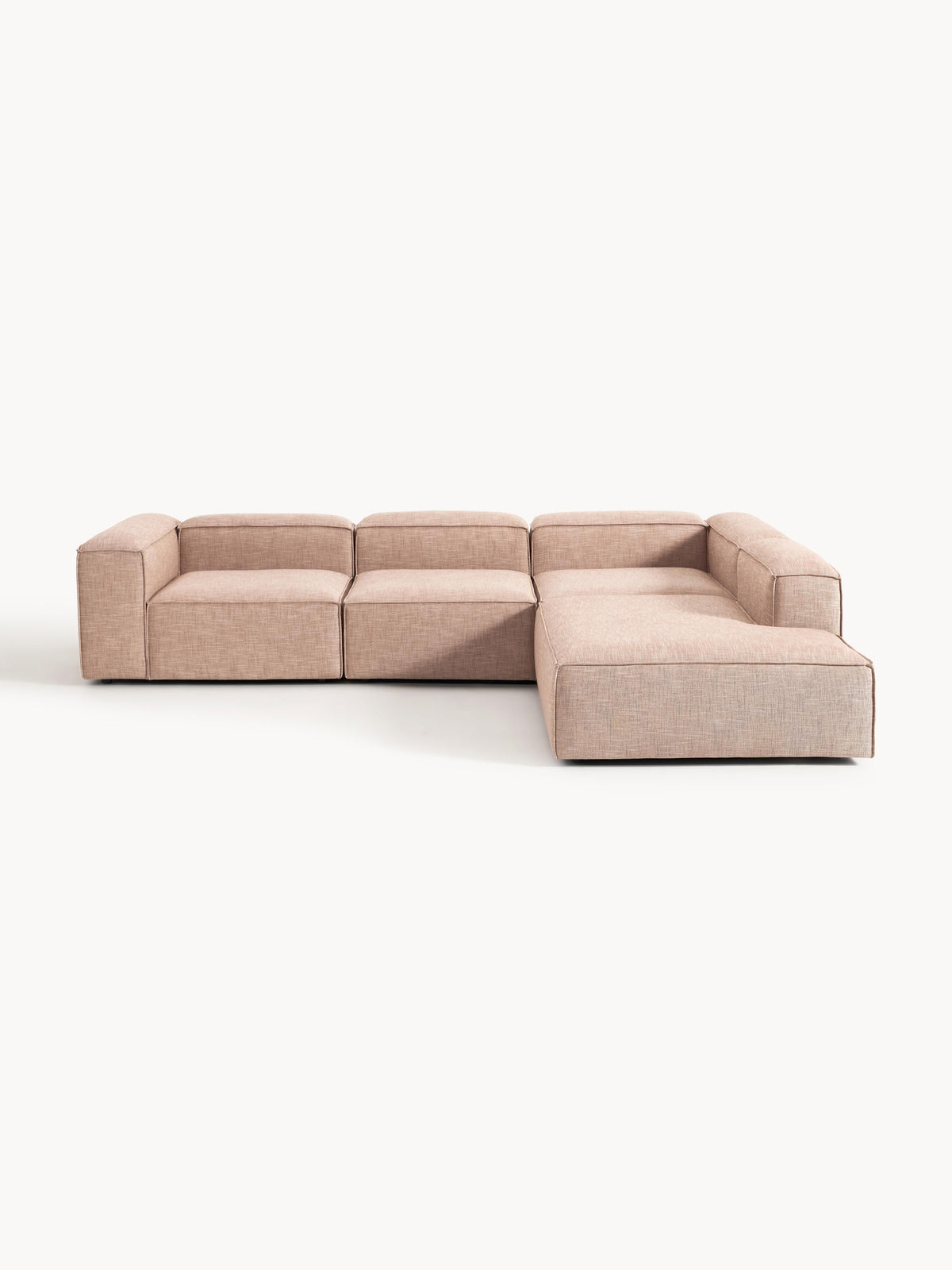 Lenroven XL Modular Corner Sofa in Linen Blend (4-Seater)