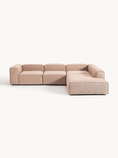 Lenroven XL Modular Corner Sofa in Linen Blend (4-Seater)