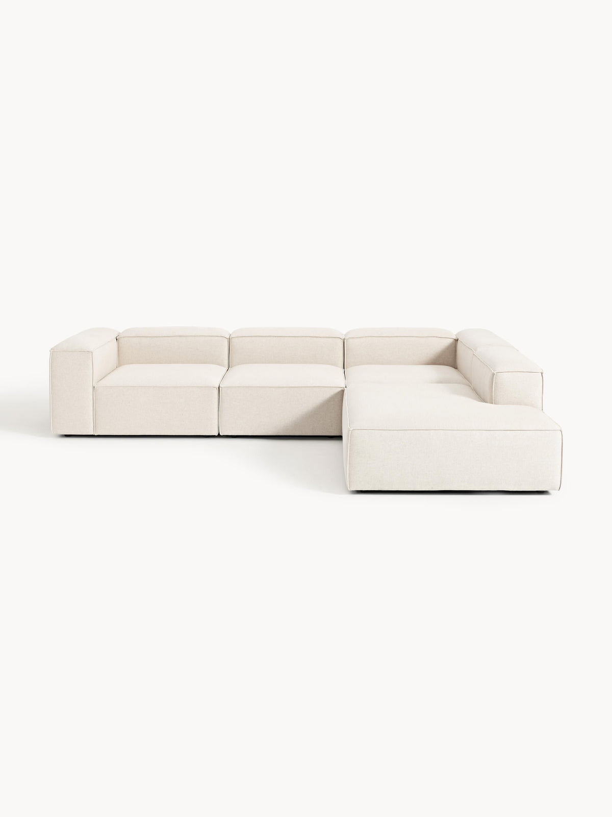 Lenroven XL Modular Corner Sofa in Linen Blend (4-Seater)