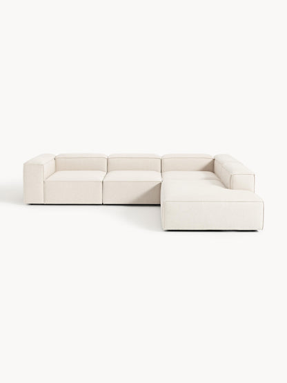 Lenroven XL Modular Corner Sofa in Linen Blend (4-Seater)