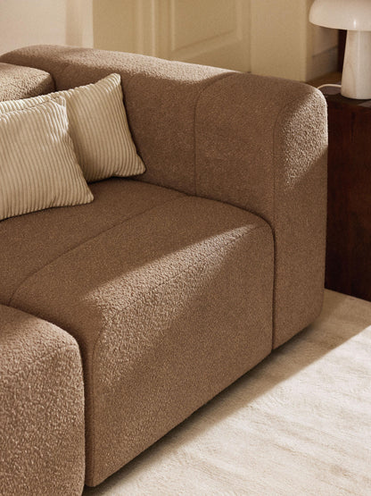 Lenucci Corner Module in Bouclé