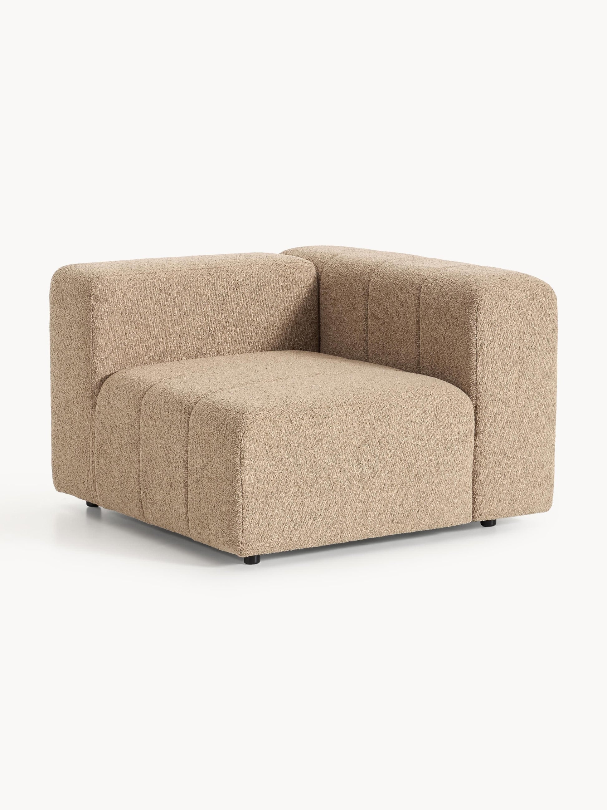Lenucci Corner Module in Bouclé