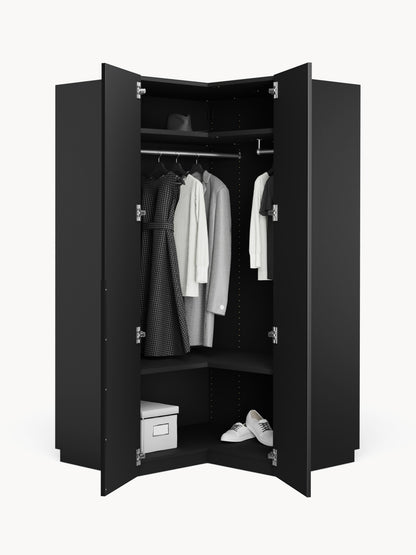 Lenvino Modular Corner Wardrobe, 115 cm Wide, in Various Sizes
