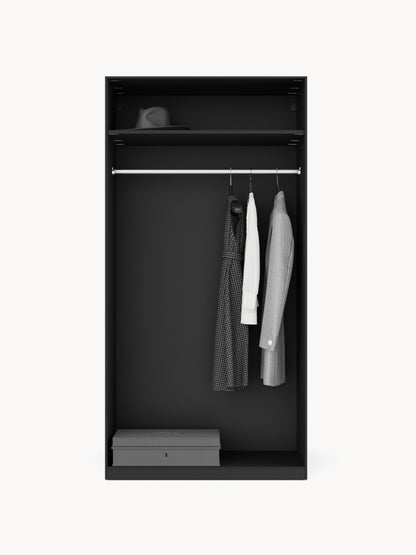 Lenvino Modular Hinged-Door Wardrobe, 100 cm Wide, in Various Sizes