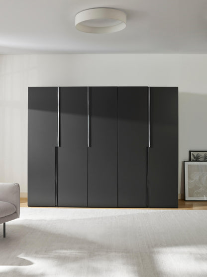 Lenvino Modular Hinged-Door Wardrobe, 250 cm Wide, in Various Sizes