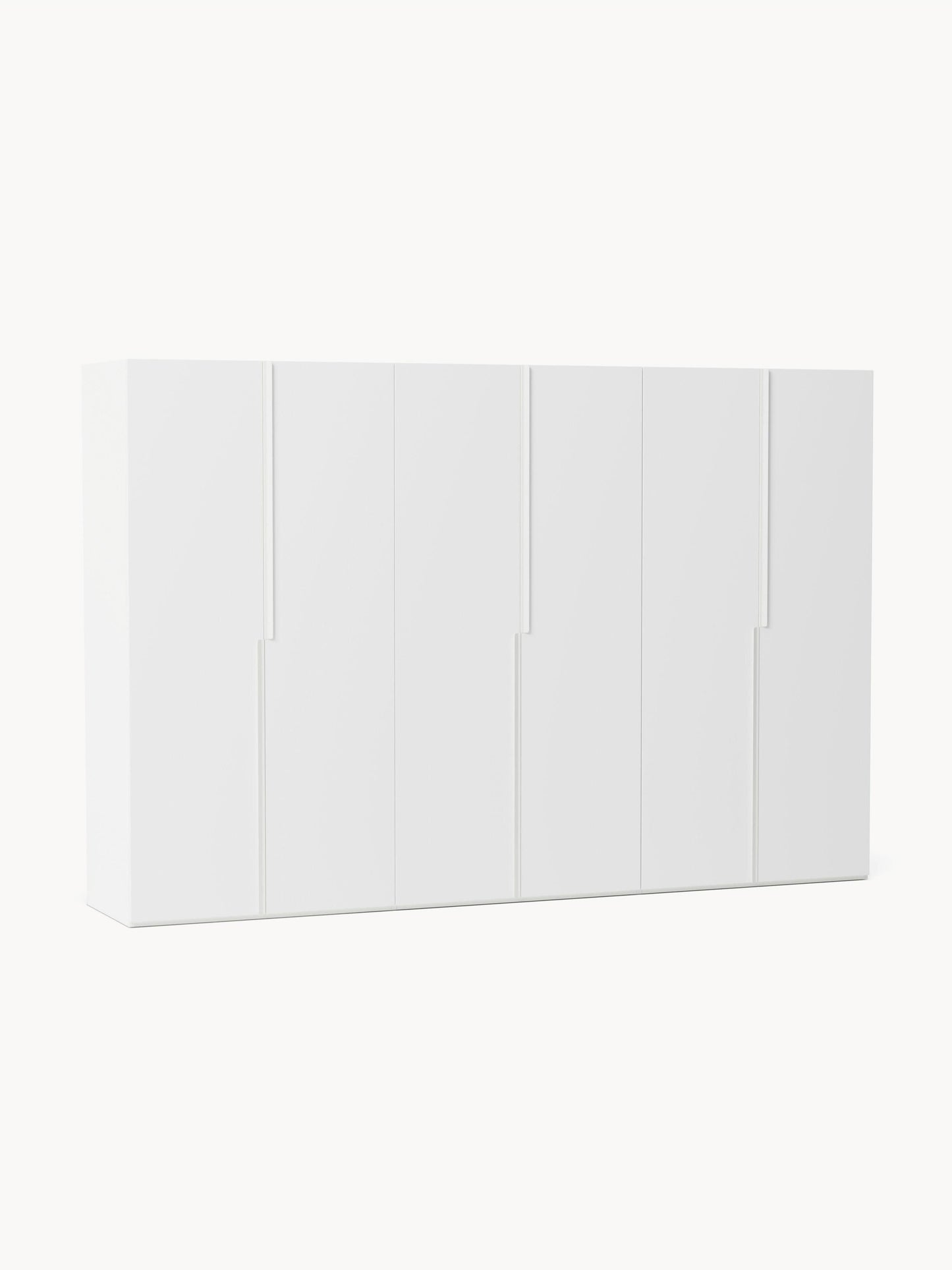 Lenvino Modular Hinged-Door Wardrobe, 300 cm Wide, in Various Sizes
