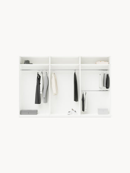 Lenvino Modular Hinged-Door Wardrobe, 300 cm Wide, in Various Sizes