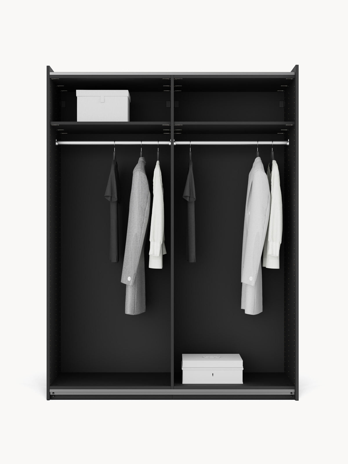Lenvino Modular Sliding-Door Wardrobe, 150 cm Wide, in Various Sizes