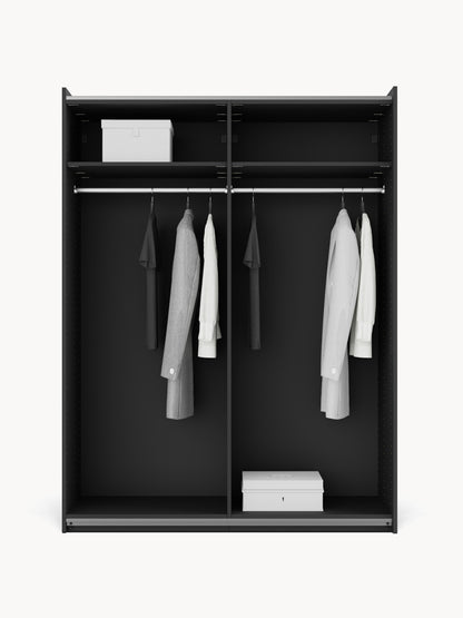Lenvino Modular Sliding-Door Wardrobe, 150 cm Wide, in Various Sizes
