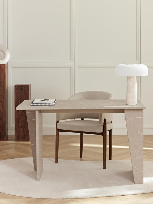 Liarno Desk in Travertine Look
