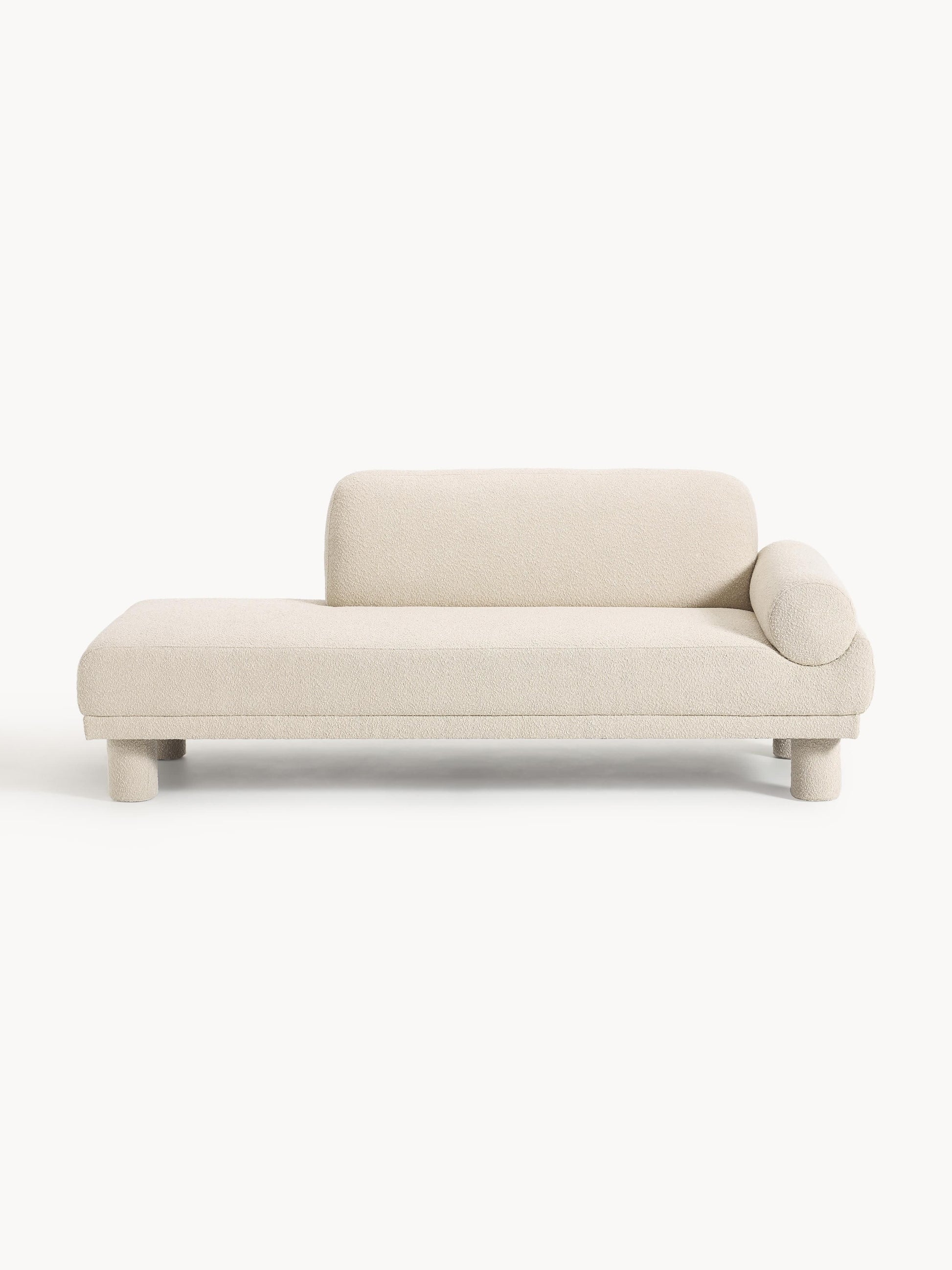 Lilquest Ottoman in Bouclé