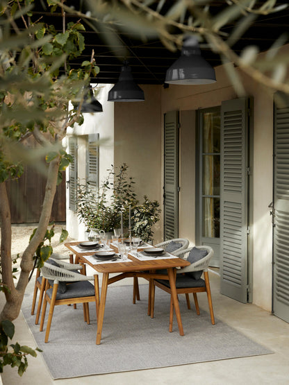 Marbino Acacia Wood Garden Table, 180 x 90 cm