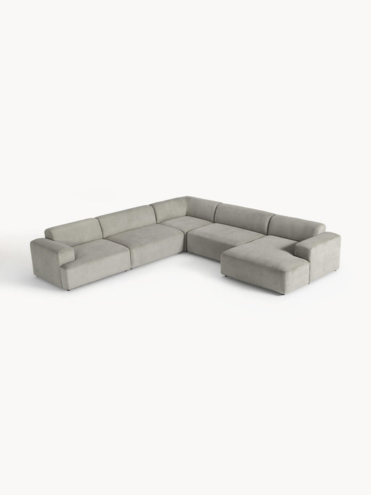 Melvorna Corduroy Corner Sofa, XL