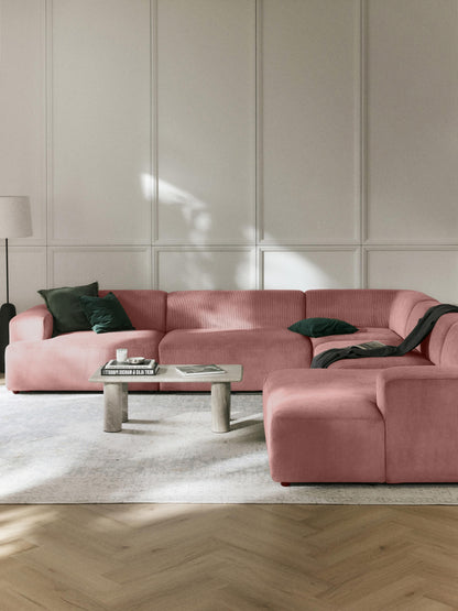 Melvorna Corduroy Corner Sofa, XL